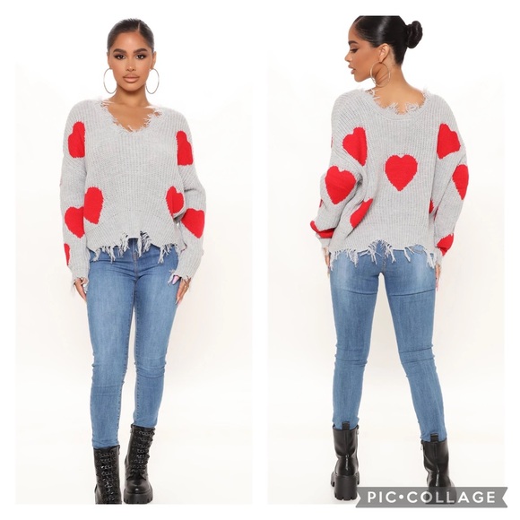 Women Heart Sweater - Picture 2 of 2